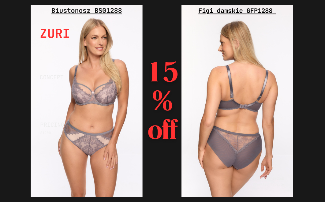 PROMOCJA -15% na biustonosz BS01288 ZURI Gaia!