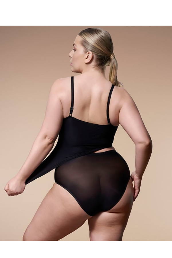 Figi damskie bezszwowe MAXI FLEXI-ONE czarny Julimex