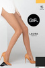 LAURA - Rajstopy damskie Lycra 15 DEN Gatta - fumo