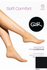 Skarpetki damskie gładkie bezuciskowe SOFT COMFORT Gatta - nero