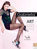 Rajstopy cienkie wzorzyste GLASSES Gabriella - nocciola