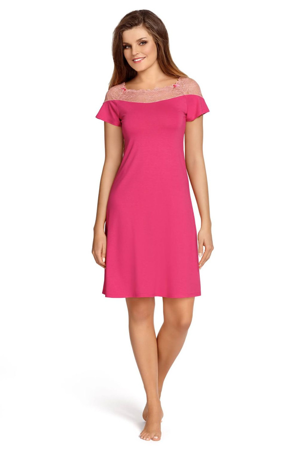 Koszula nocna damska LAURENCJA jasna fuksja Babella