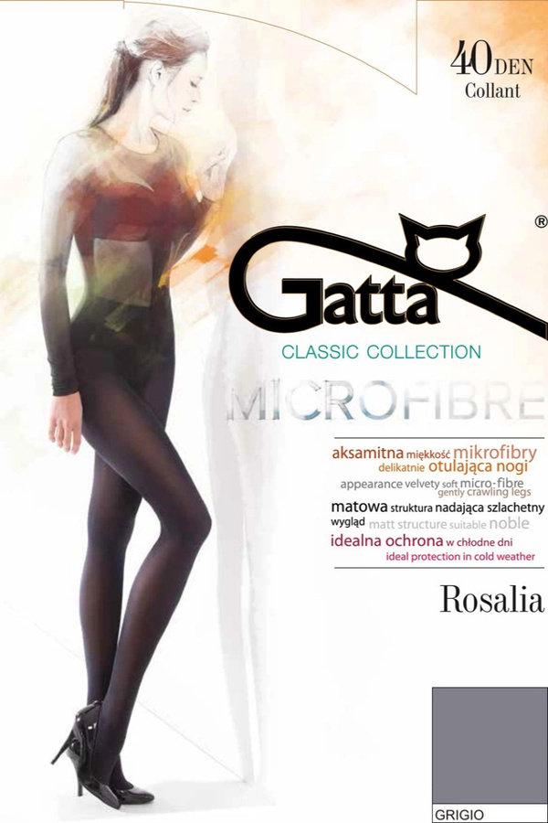 ROSALIA 40 - Rajstopy Mikrofibra 40 DEN Gatta - grigio