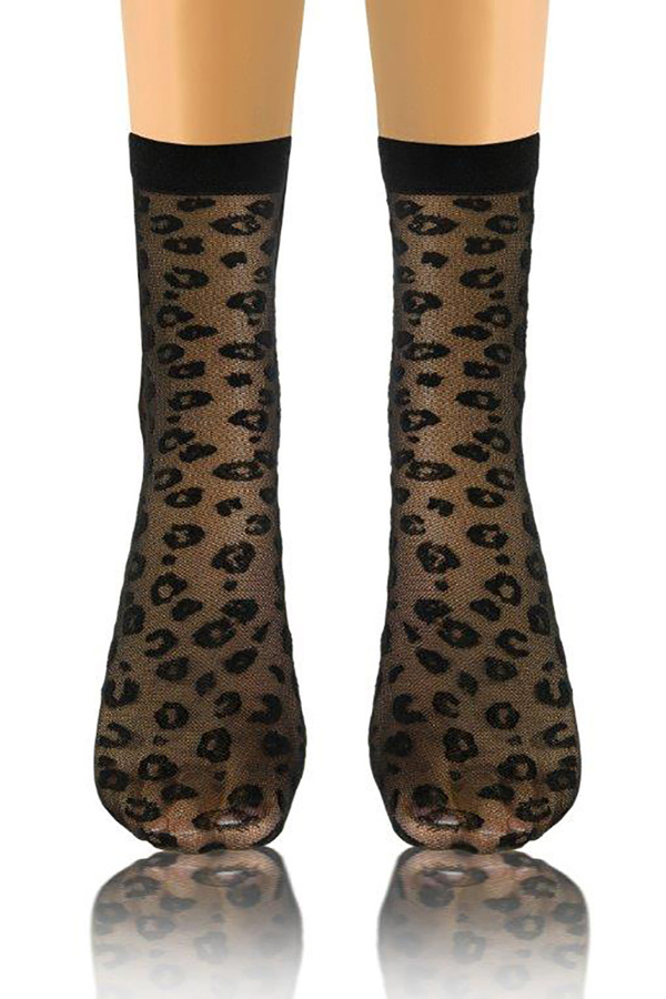 Skarpetki damskie cienkie wzorzyste wz.05 Sesto Senso