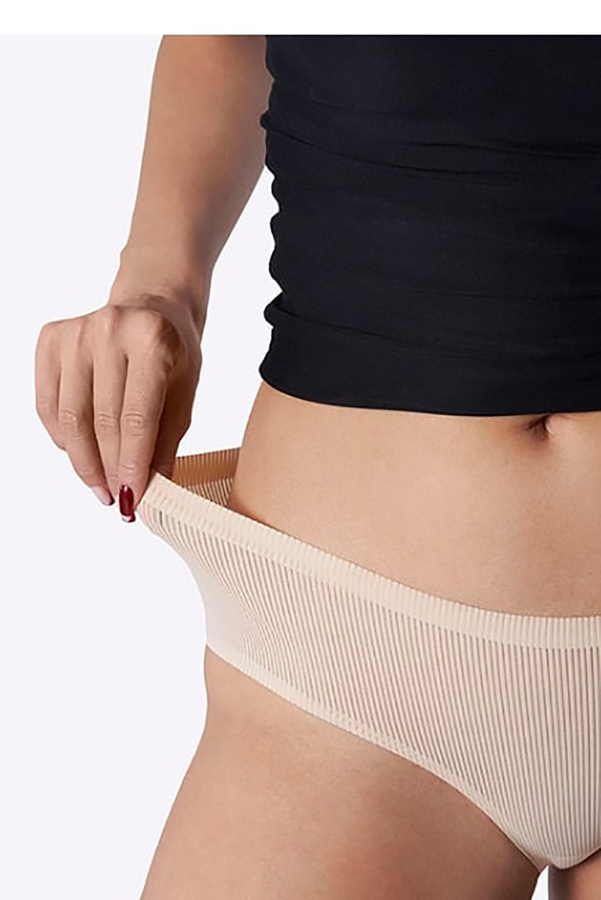 Figi damskie bezszwowe AVIA MAXI beż Julimex