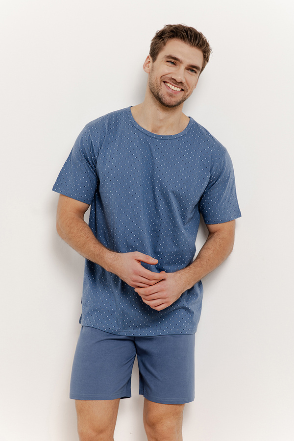 Piżama męska krótki rękaw, szorty Nick 3400 S/S 25 Taro