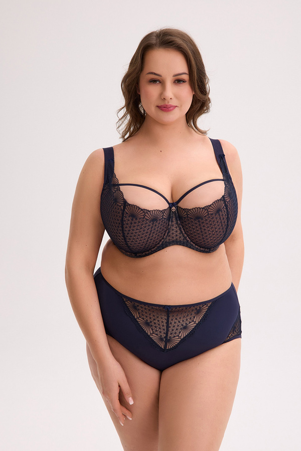 Figi damskie wysokie GFP1323 VEDA granatowe Gaia