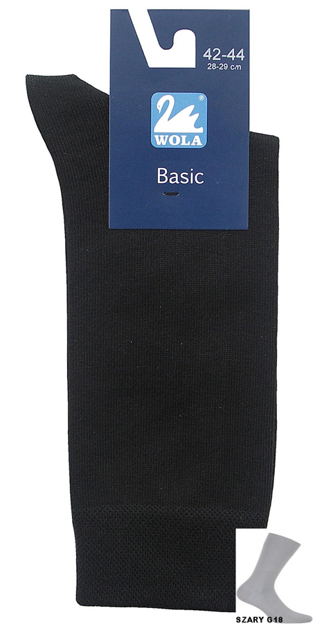 Skarpetki męskie 94017 Elegant Wola - szary G18