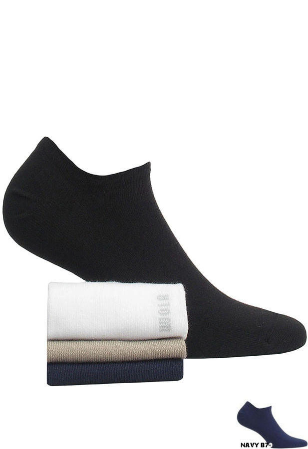 Stopki męskie gładkie W91000 Wola - navy B79