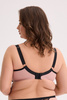 Biustonosz półusztywniany BSM1308 AMARA MAXI czarno-różowy Gaia
