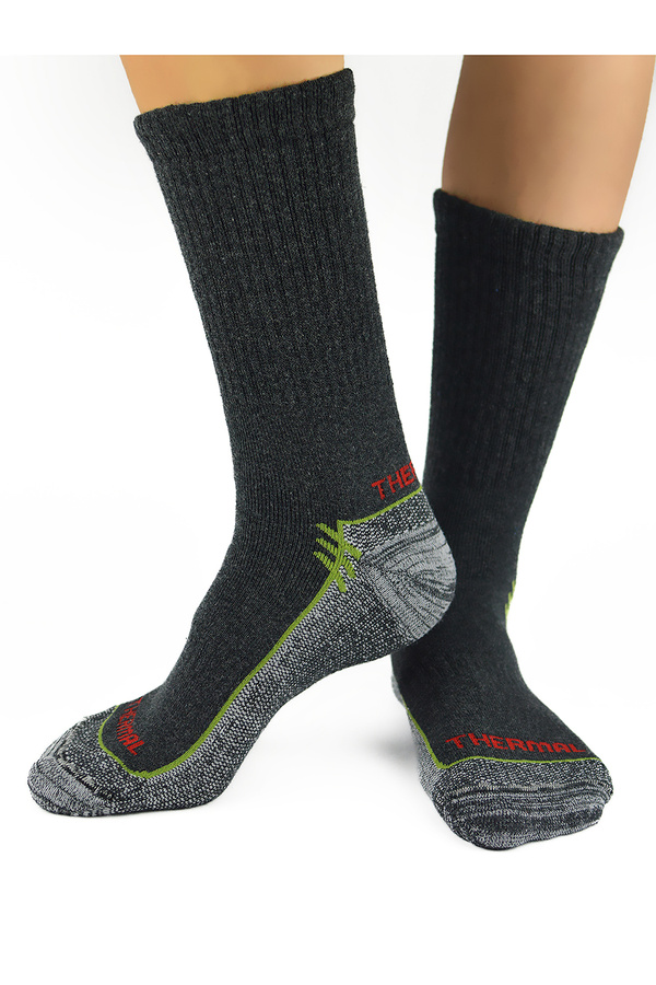 Skarpety męskie thermo SW004 grafit Noviti