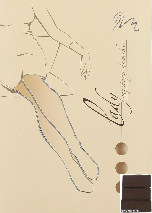 Lady Wola 88000 rajstopy damskie Wola - brown M78