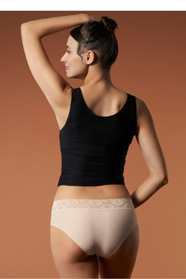 Figi damskie Hipsters beż Julimex