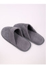 Kapcie męskie z wywinięciem szare
