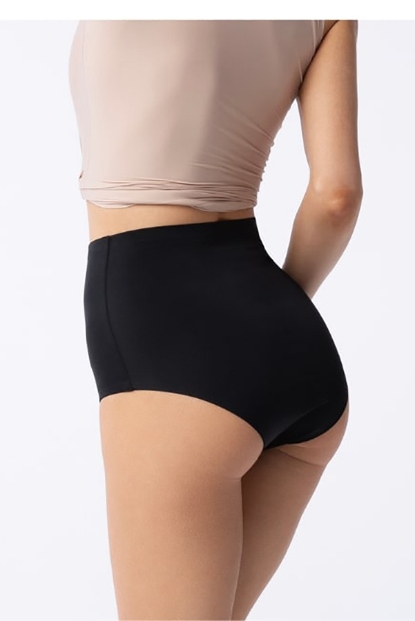 Figi damskie korygujące bezszwowe Amber Maxi High czarny Julimex