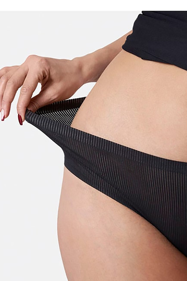 Figi damskie bezszwowe AVIA MAXI czarny Julimex