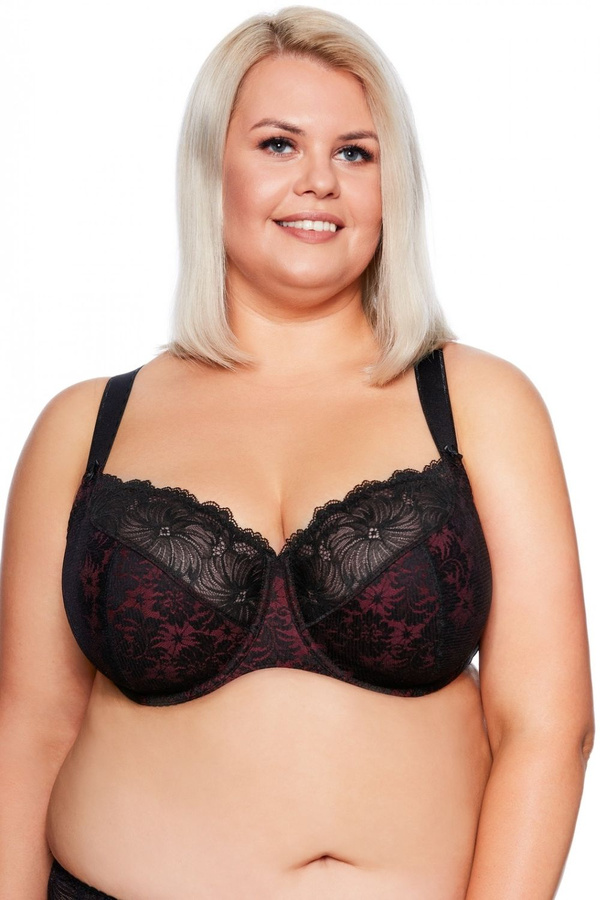 Biustonosz BSM534 Chantal bordowy Gaia