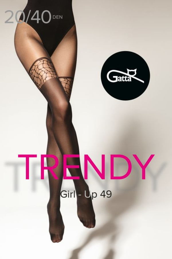 GIRL-UP - Rajstopy damskie wzorzyste w.49 Gatta