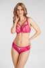 Figi damskie brazyliany K498/1 Paradise amarant Gorsenia