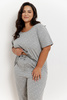 Piżama damska krótki rękaw, 7/8 spodnie PLUS SIZE Meg 3368 S/S 25 Taro