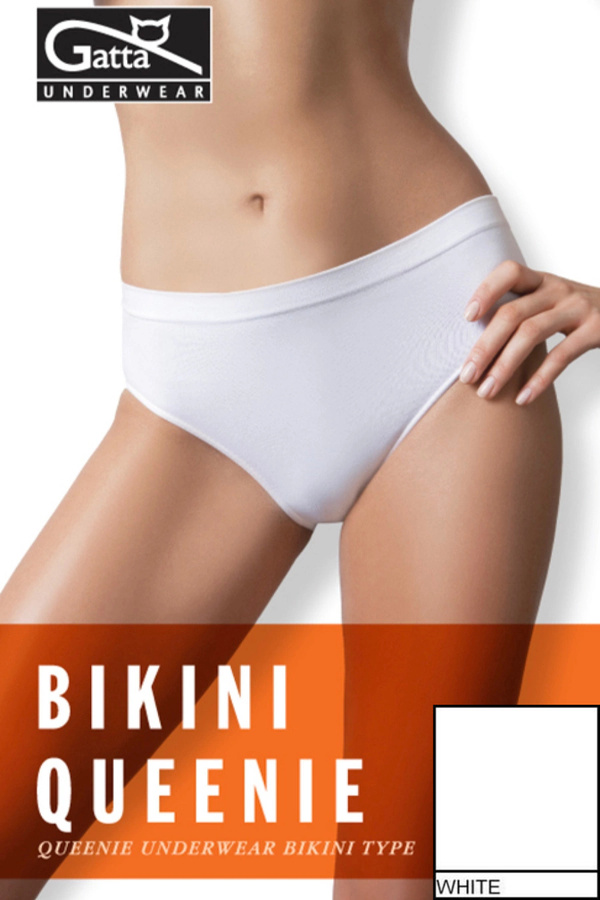 Figi damskie Bikini Queenie 1649 Gatta - biały