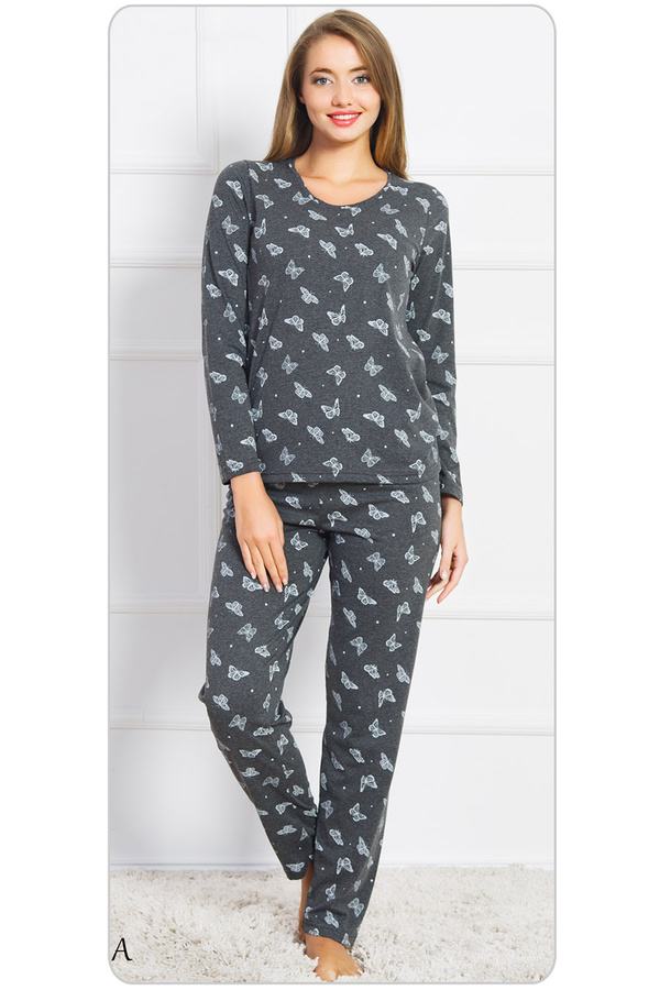 Piżama damska długi rękaw, długie spodnie 7040831909 Vienetta