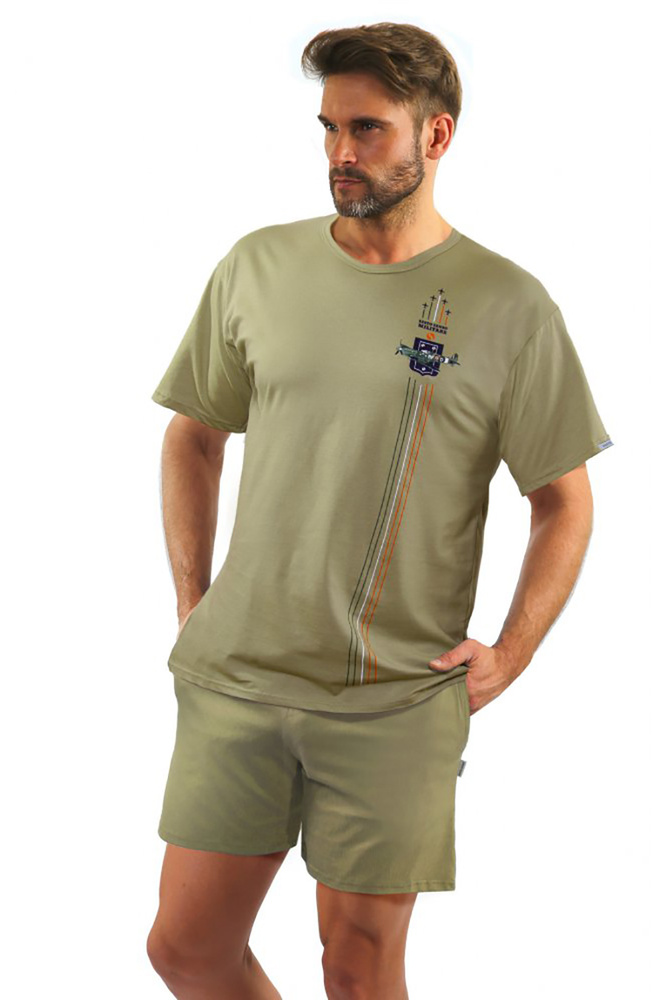 Piżama męska krótki rękaw, szorty 7538 Sesto-Senso
