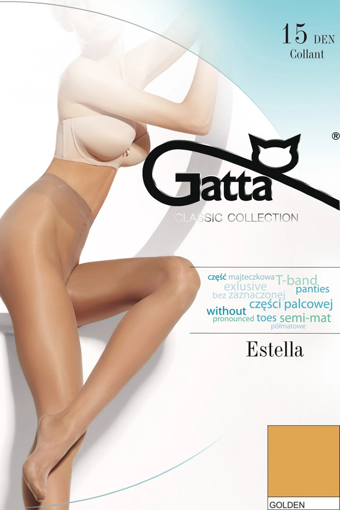 ESTELLA - Rajstopy damskie 15 DEN Gatta - golden