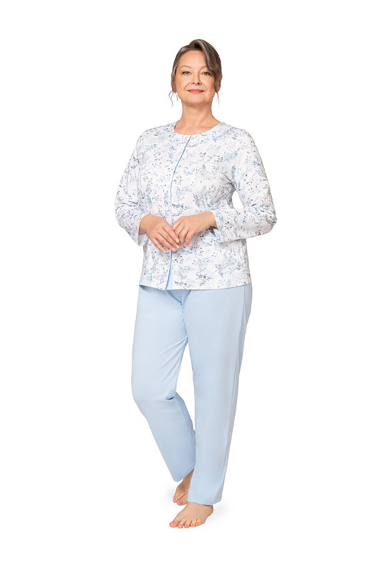 Piżama damska długi rękaw, długie spodnie Maria III 202 wzór 27 Martel