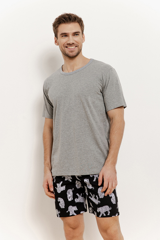 Piżama męska krótki rękaw, szorty Clark 3412 S/S 25 Taro