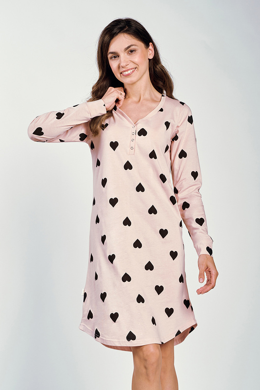 Koszula nocna damska długi rękaw Libby 3215 A/W 24-25 wz.2 Taro