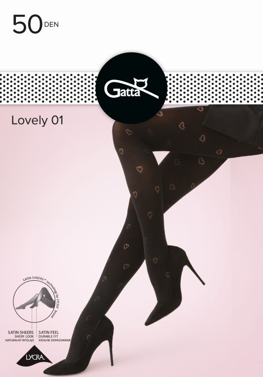 Rajstopy damskie wzorzyste LOVELY 50 wz.01 Gatta