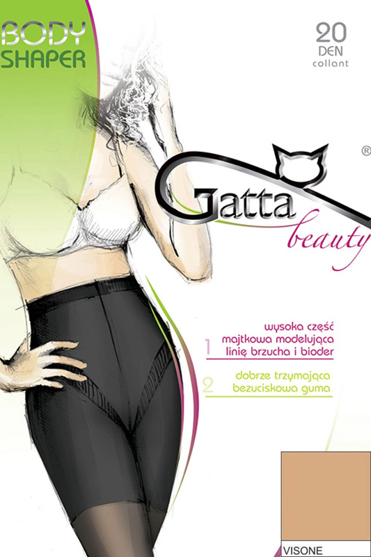 BODY SHAPER - Rajstopy damskie korygujące 20 DEN Gatta - visone