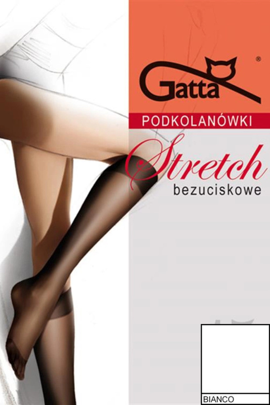 Podkolanówki Stretch Gatta 2-PAK - bianco