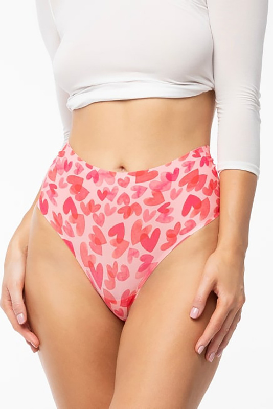 Figi damskie brazyliany bezszwowe LOVE VIBES SIMPLE BRASIL MAXI Julimex