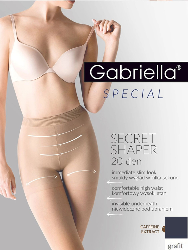 Rajstopy damskie korygujące SECRET SHAPER Gabriella - grafit