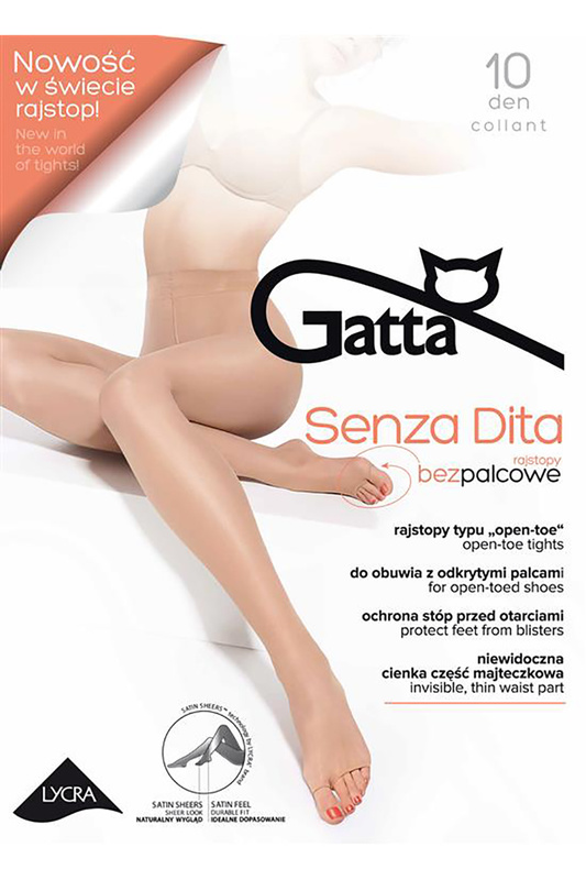 Rajstopy bezpalcowe open toe SENZA DITA Gatta