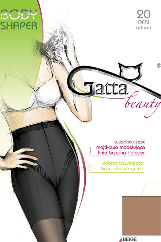 BODY SHAPER - Rajstopy damskie korygujące 20 DEN Gatta - beige