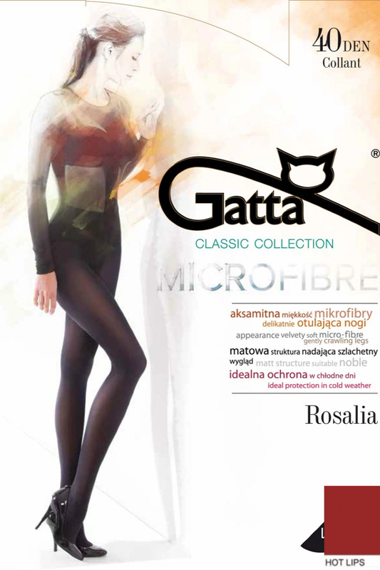 ROSALIA 40 - Rajstopy Mikrofibra 40 DEN Gatta - hot lips
