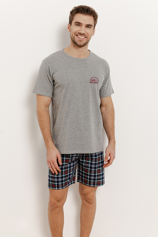 Piżama męska krótki rękaw, szorty Kyle 3395 S/S 25 Taro