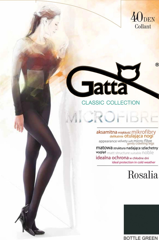 ROSALIA 40 - Rajstopy Mikrofibra 40 DEN Gatta - bottle green