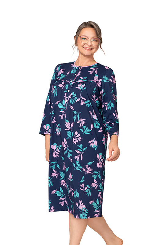 Koszula nocna damska 3/4 rękaw Bogna II 204 wzór 27 Martel