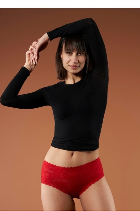 Figi damskie Bellie MAXI czerwony Julimex