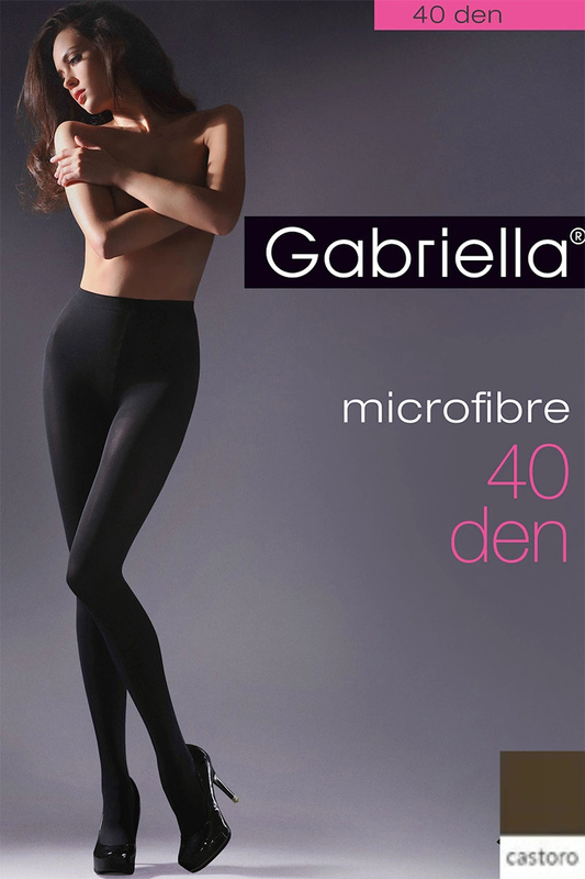 Rajstopy microfibra 40 den Gabriella - castoro