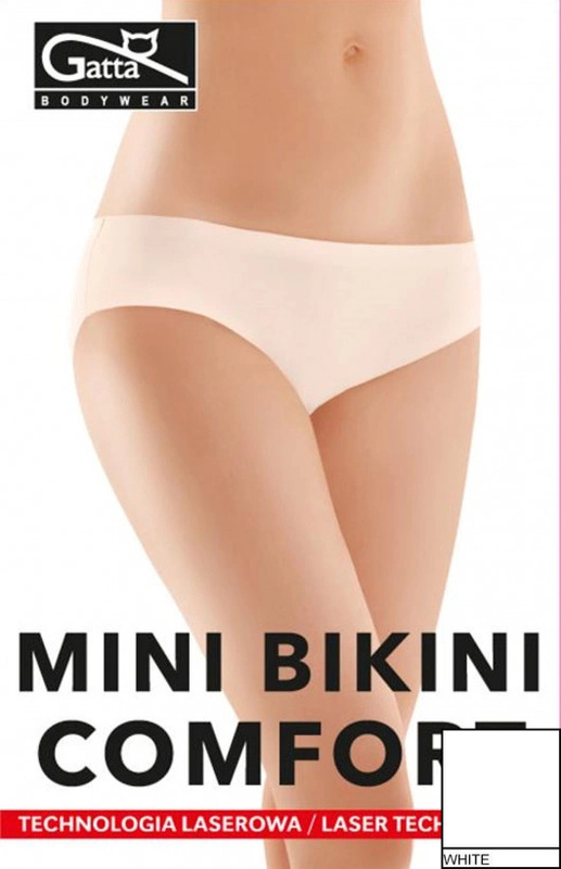 Figi damskie Mini Bikini Comfort Gatta - biały