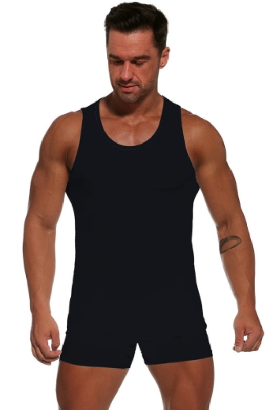 Koszulka męska Authentic 205 Cornette - czarny