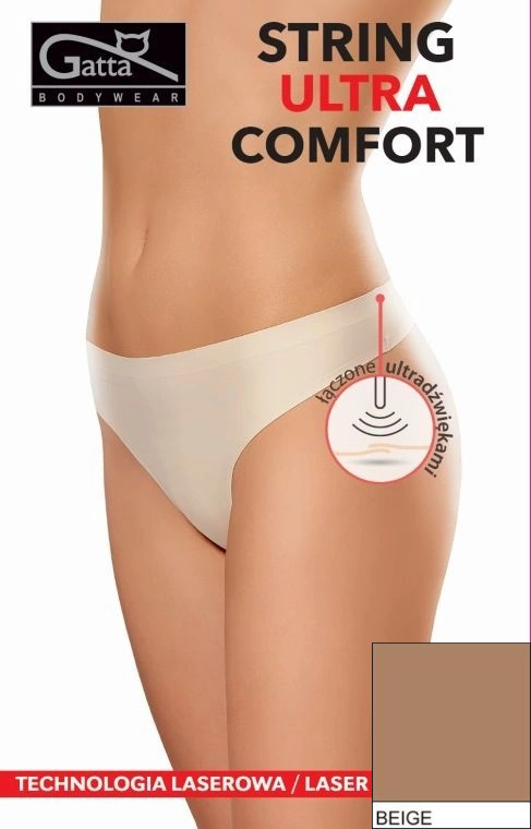 Stringi damskie Ultra Comfort Gatta - beżowy
