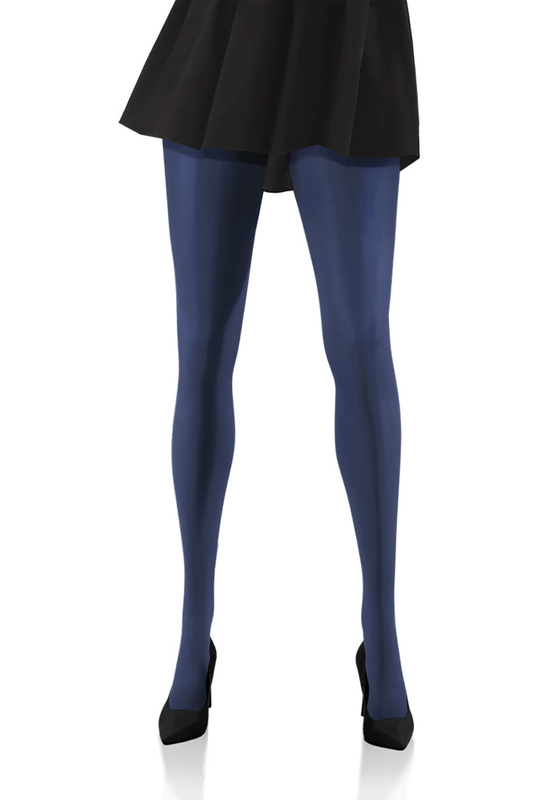 Rajstopy damskie kryjące mikrofibra 40den HIVER marine gładkie