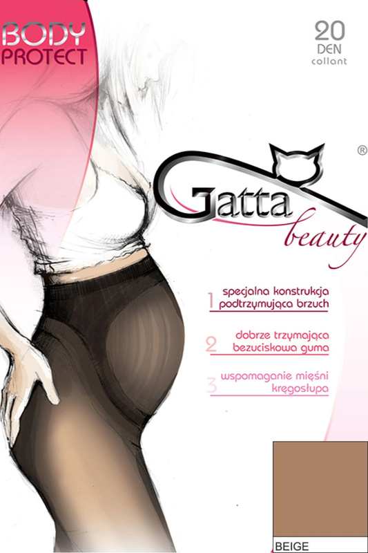 BODY PROTECT -  Rajstopy ciążowe 20 DEN Gatta - beige