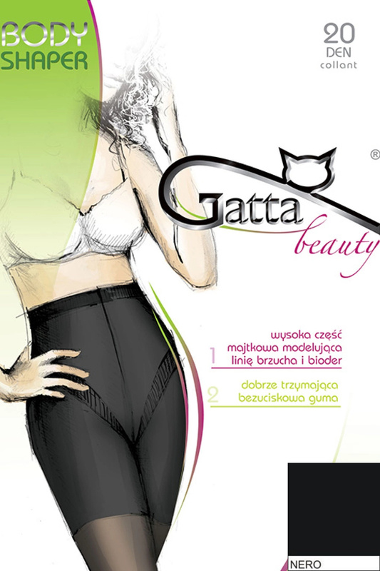 BODY SHAPER - Rajstopy damskie korygujące 20 DEN Gatta - nero